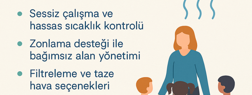 kreş ve anaokulları için vrf klimalar