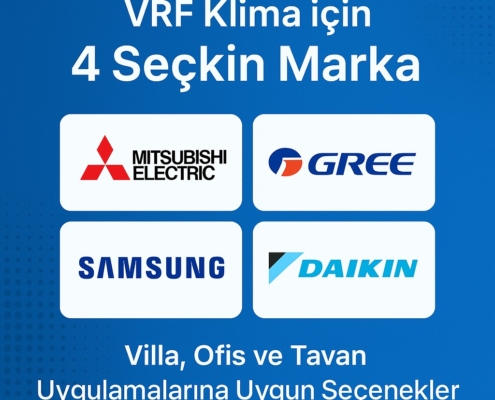 vrf klima için 4 seçkin marka