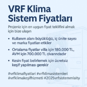 vrf klima sistem fiyatları