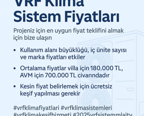 vrf klima sistem fiyatları